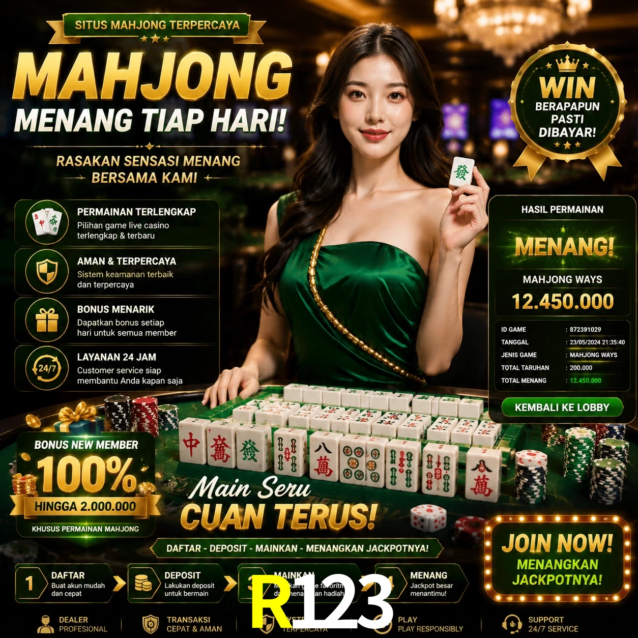 Cashback VIP R123 - reembolso semanal